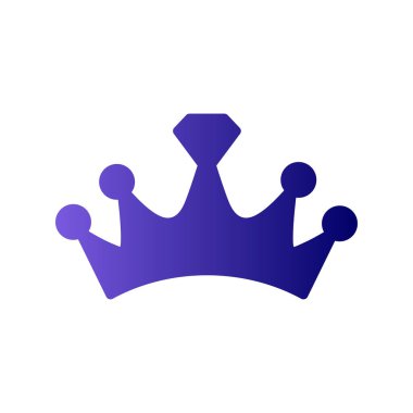 taç simgesi vektör illüstrasyonu