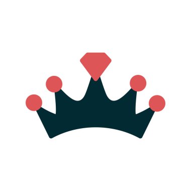 taç simgesi vektör illüstrasyonu