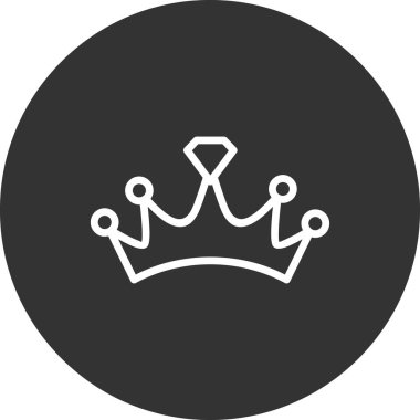 taç simgesi vektör illüstrasyonu