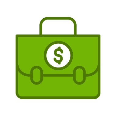 Portföy modern simgesinin vektör çizimi