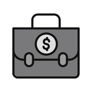 Portföy modern simgesinin vektör çizimi