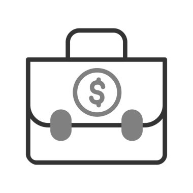 Portföy modern simgesinin vektör çizimi