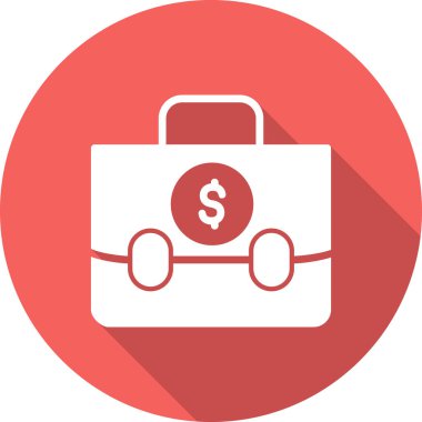 Portföy modern simgesinin vektör çizimi