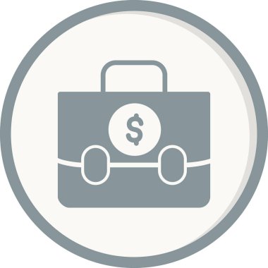 Portföy modern simgesinin vektör çizimi