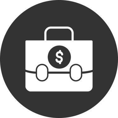 Portföy modern simgesinin vektör çizimi