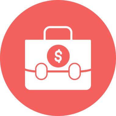 Portföy modern simgesinin vektör çizimi