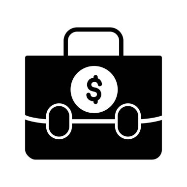 Portföy modern simgesinin vektör çizimi