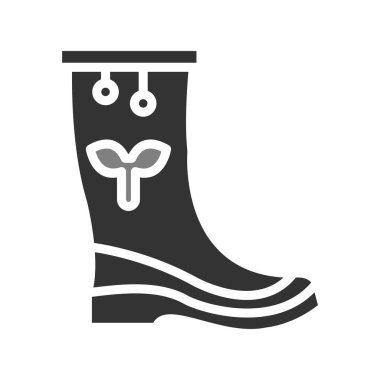 Çizme simgesi, vektör illüstrasyonu 