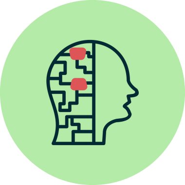 Cyborg modern simgesinin vektör illüstrasyonu