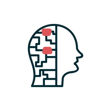 Cyborg modern simgesinin vektör illüstrasyonu