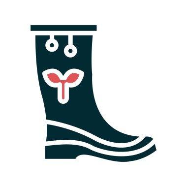 Çizme simgesi, vektör illüstrasyonu 