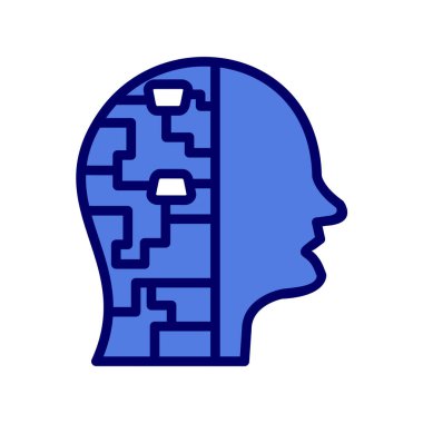 Cyborg modern simgesinin vektör illüstrasyonu