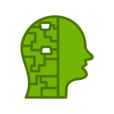 Cyborg modern simgesinin vektör illüstrasyonu