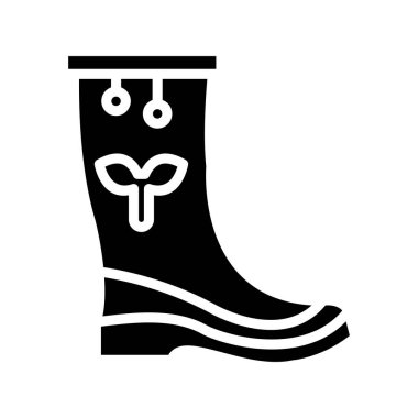Çizme simgesi, vektör illüstrasyonu 