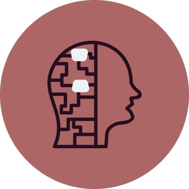 Cyborg modern simgesinin vektör illüstrasyonu