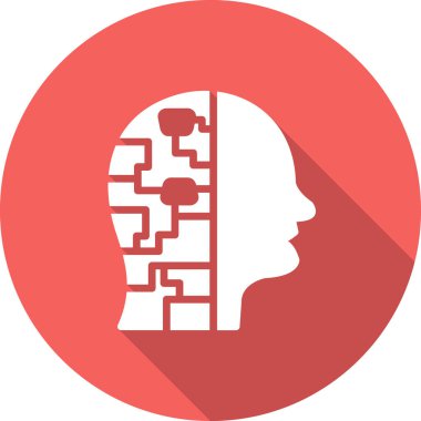 Cyborg modern simgesinin vektör illüstrasyonu