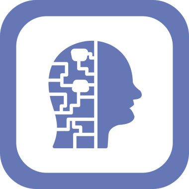 Cyborg modern simgesinin vektör illüstrasyonu