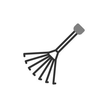  tırmık vektör çizimi, simge ögesi biçimi 