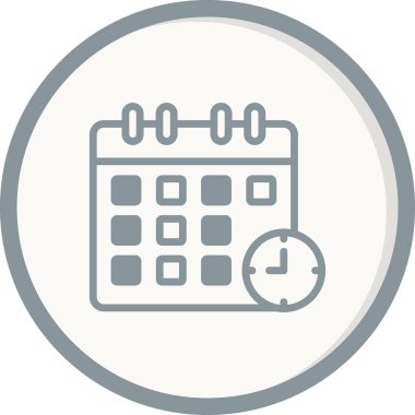 takvim vektörü ince çizgi simgesi