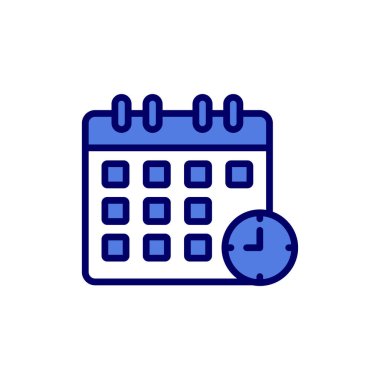 takvim vektörü ince çizgi simgesi