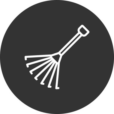  tırmık vektör çizimi, simge ögesi biçimi 