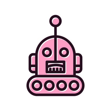Robot logosu, basit vektör çizimi