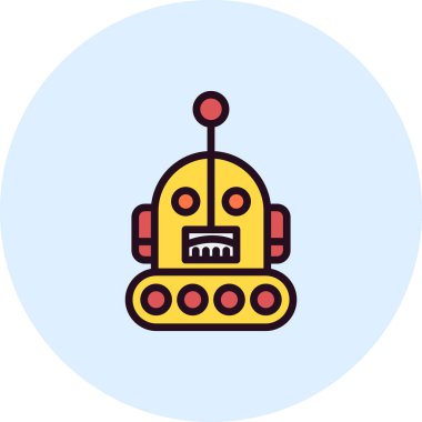 Robot logosu, basit vektör çizimi