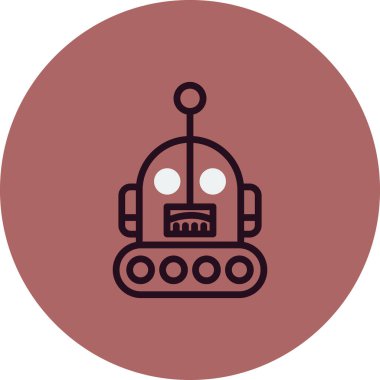 Robot logosu, basit vektör çizimi