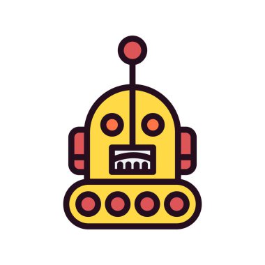 Robot logosu, basit vektör çizimi