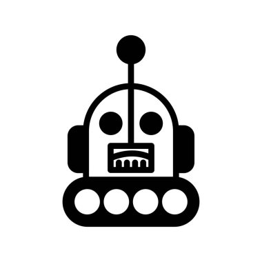 Robot logosu, basit vektör çizimi