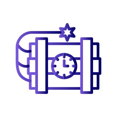 dinamit ağ simgesi, vektör illüstrasyonu 