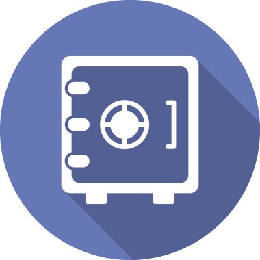 Güvenli kutu simgesi, vektör illüstrasyonu