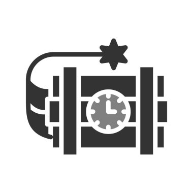 dinamit ağ simgesi, vektör illüstrasyonu 