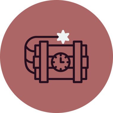 dinamit ağ simgesi, vektör illüstrasyonu 