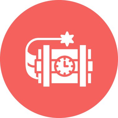 dinamit ağ simgesi, vektör illüstrasyonu 