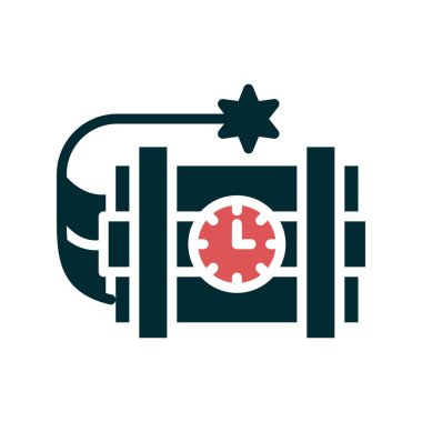 dinamit ağ simgesi, vektör illüstrasyonu 