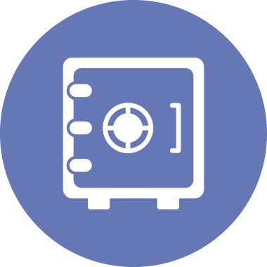 Güvenli kutu simgesi, vektör illüstrasyonu