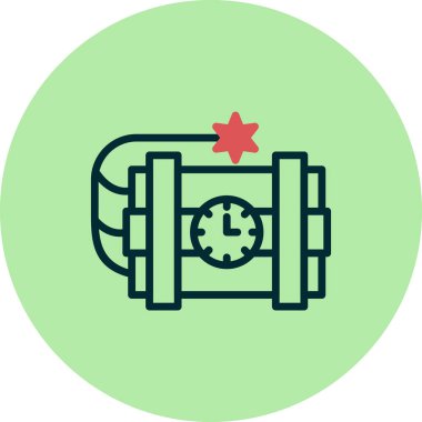 dinamit ağ simgesi, vektör illüstrasyonu 