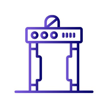 Su pompası ikon vektörü. İnce çizgi işareti. izole edilmiş sınır sembolü çizimi