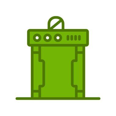 Su pompası ikonu. Web için gaz tankı vektör simgelerinin özet çizimi