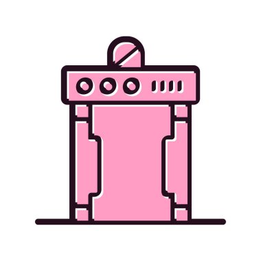 Bir robot simgesinin vektör illüstrasyonu