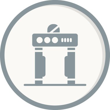 Geçit Metal Algılayıcı simgesinin vektör çizimi