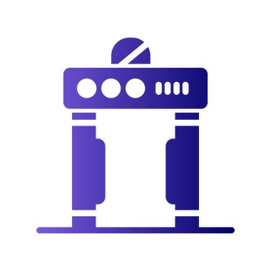 Geçit Metal Algılayıcı simgesinin vektör çizimi