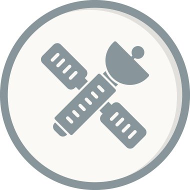 Uydu. Web simgesi basit tasarım