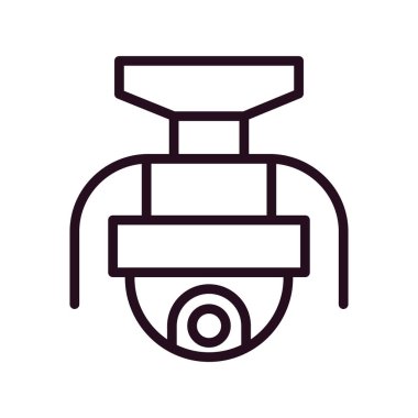 Güvenlik kamerası vektör resimleme simgesi