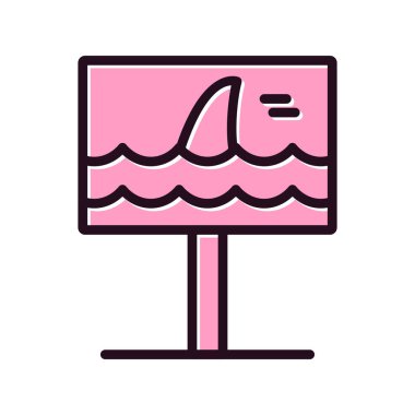 Köpekbalığı. Web simgesi basit tasarım