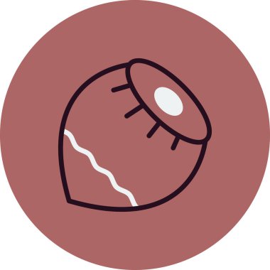 Fındık ikonu. vektör illüstrasyonu