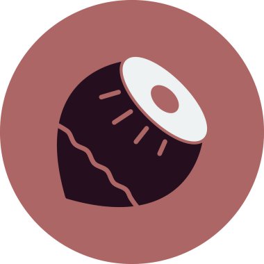 Fındık ikonu. vektör illüstrasyonu