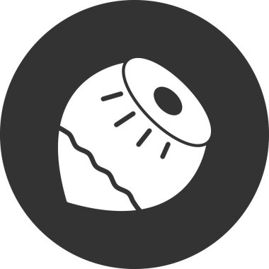 Fındık ikonu. vektör illüstrasyonu