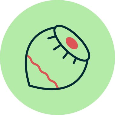 Fındık ikonunun vektör illüstrasyonu